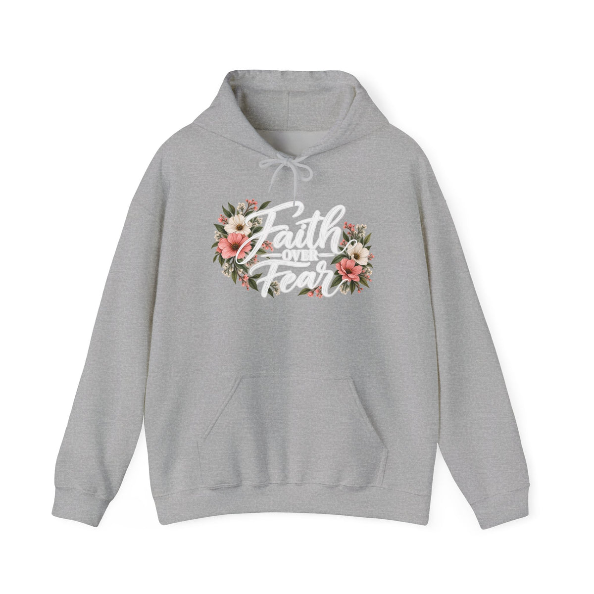 Faith Over Fear Floral Hoodie