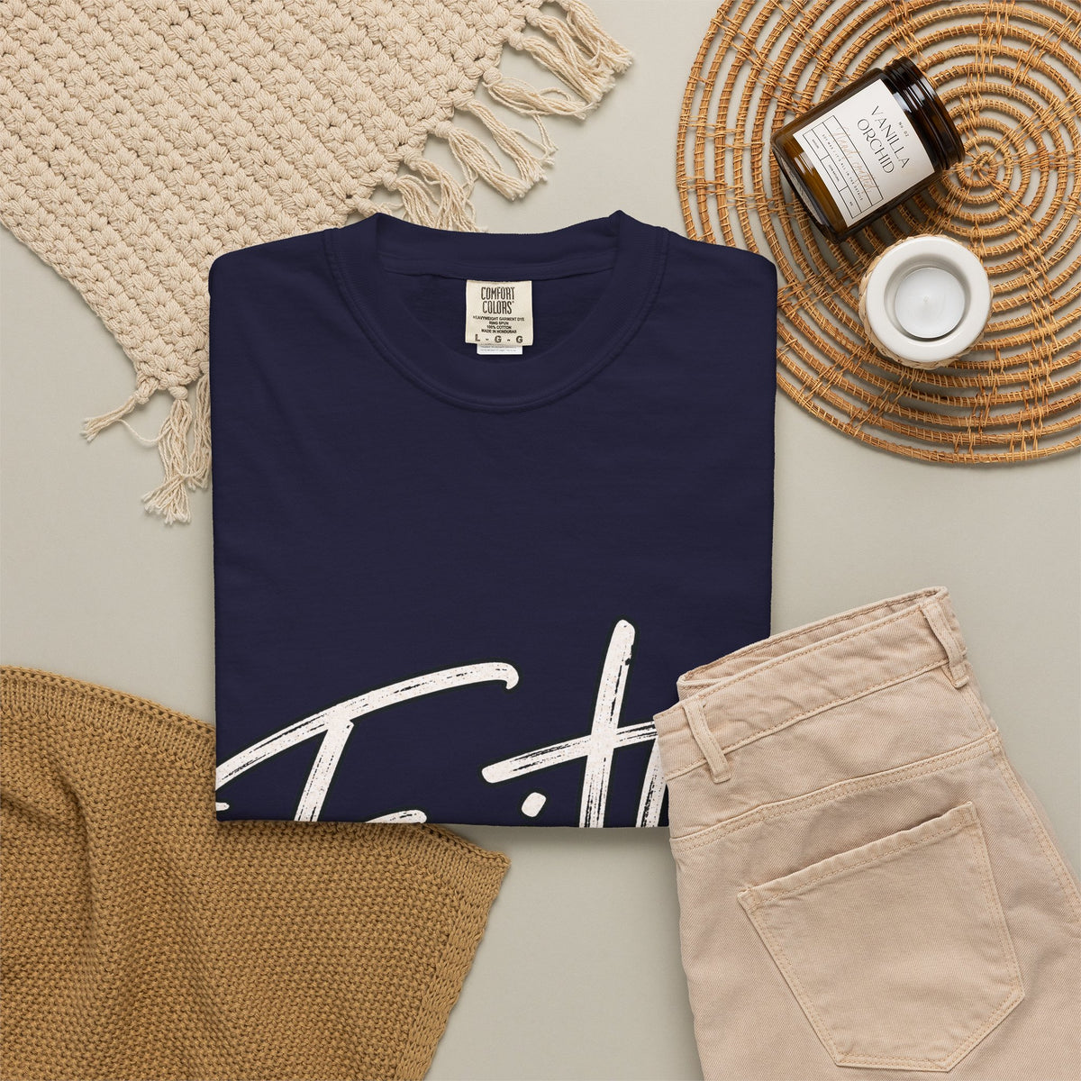 Faith Script T‑Shirt — "With God All Things Are Possible" (Matthew 19:26)