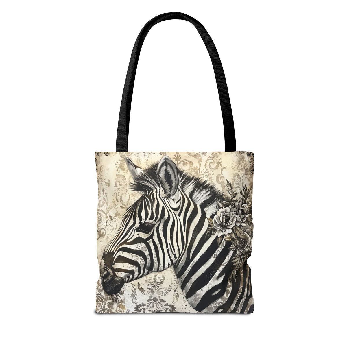 Victorian Style Zebra Tote Bag (AOP)