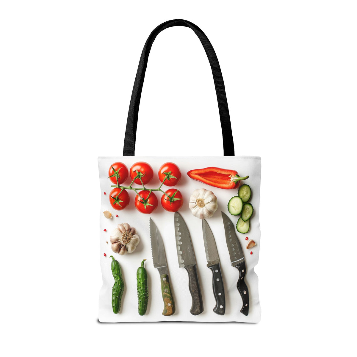 Culinary Tote Bag - Knives and Vegetables