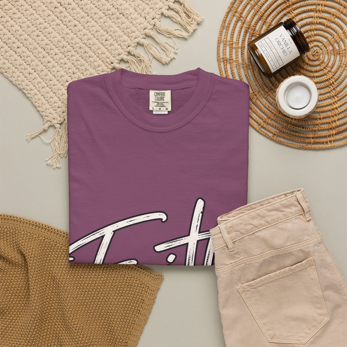 Faith Script T‑Shirt — "With God All Things Are Possible" (Matthew 19:26)