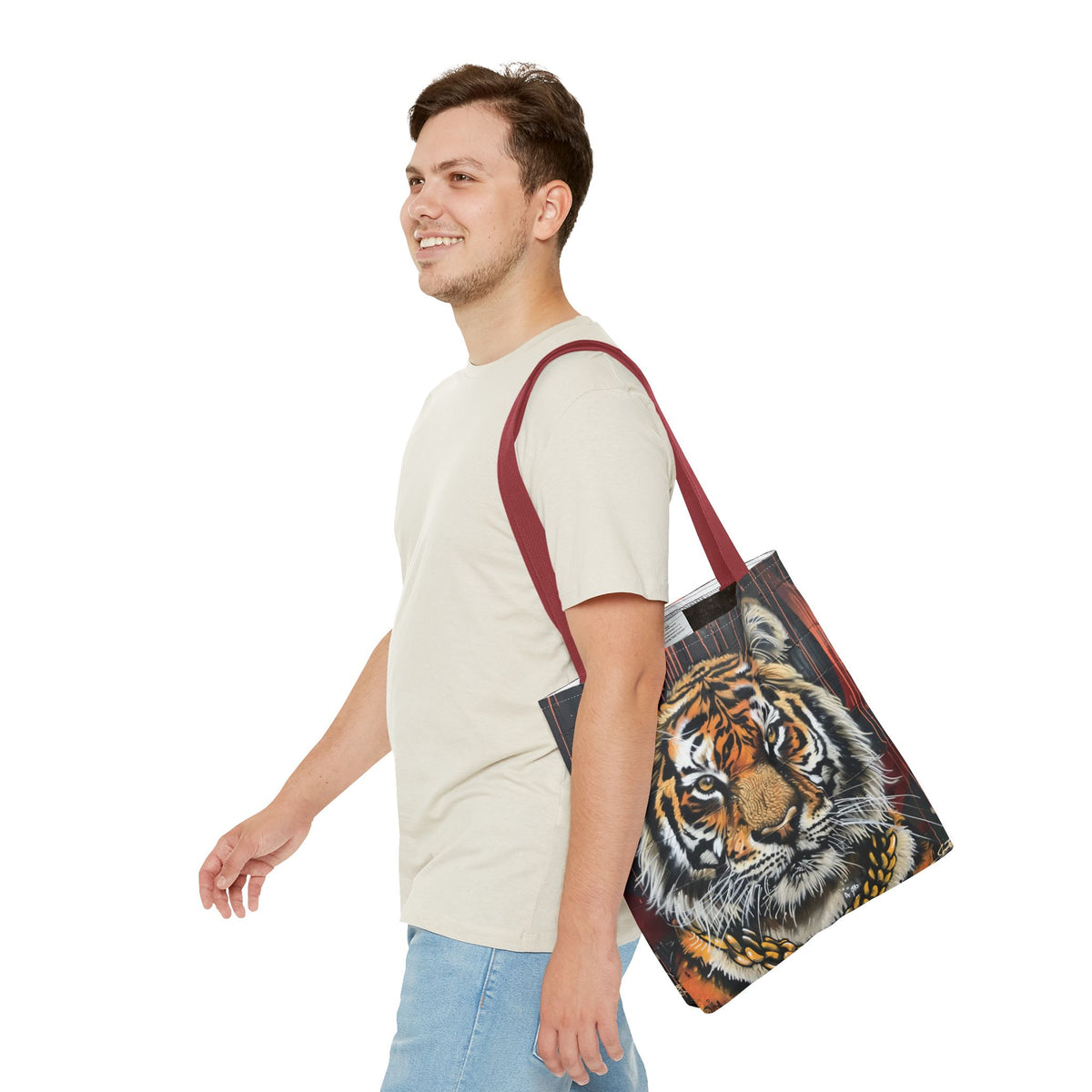 Graffiit Tiger Head  Tote Bag