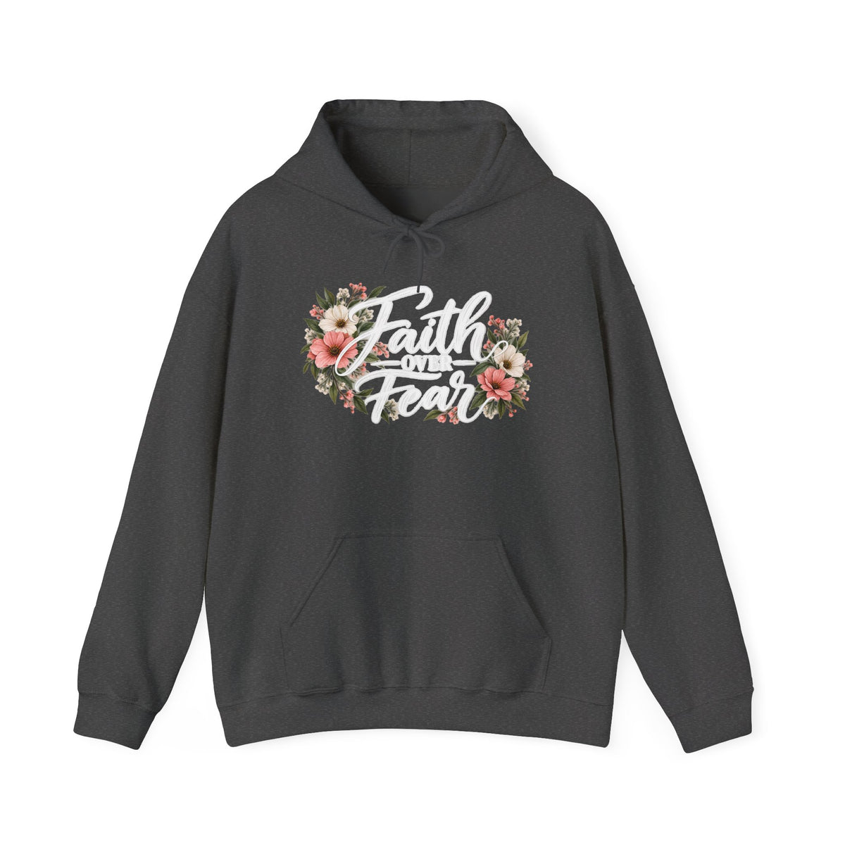 Faith Over Fear Floral Hoodie