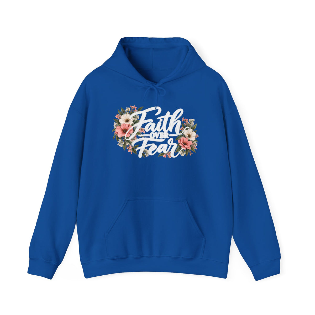 Faith Over Fear Floral Hoodie