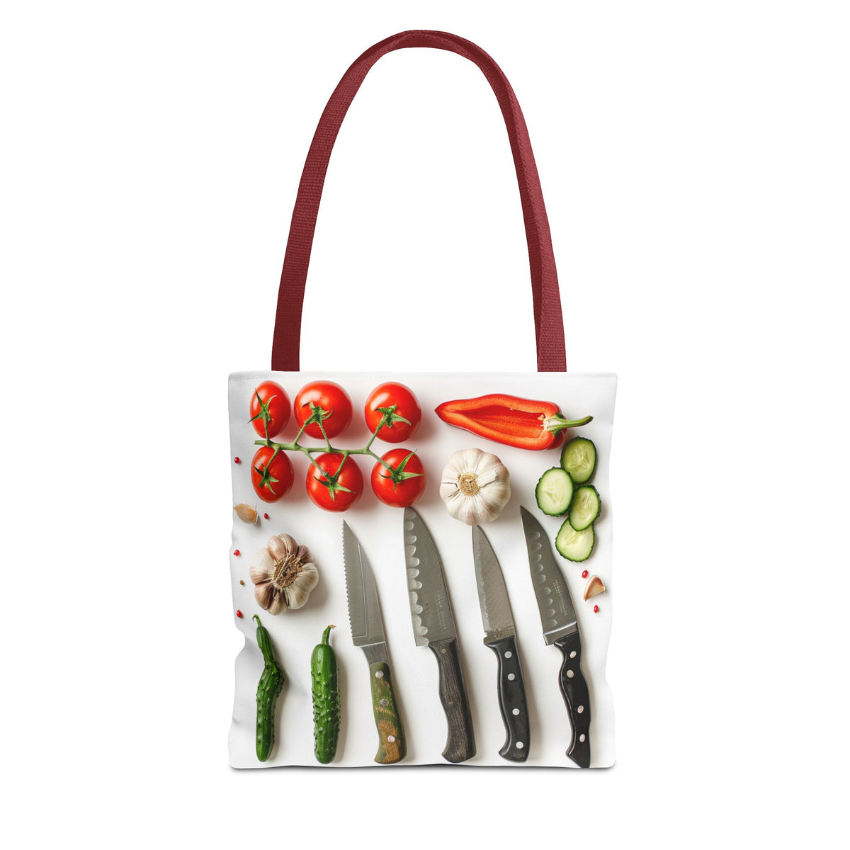 Culinary Tote Bag - Knives and Vegetables
