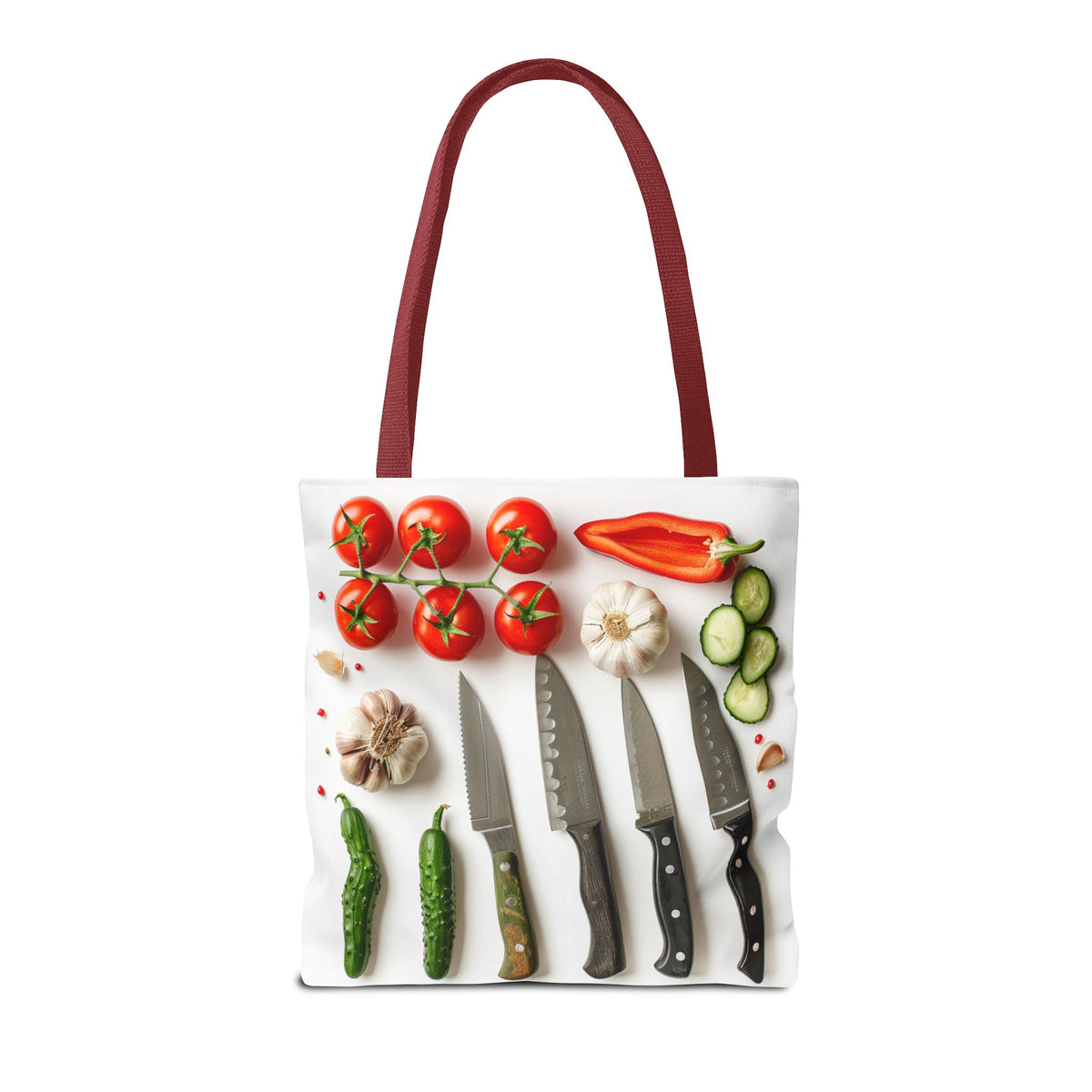 Culinary Tote Bag - Knives and Vegetables