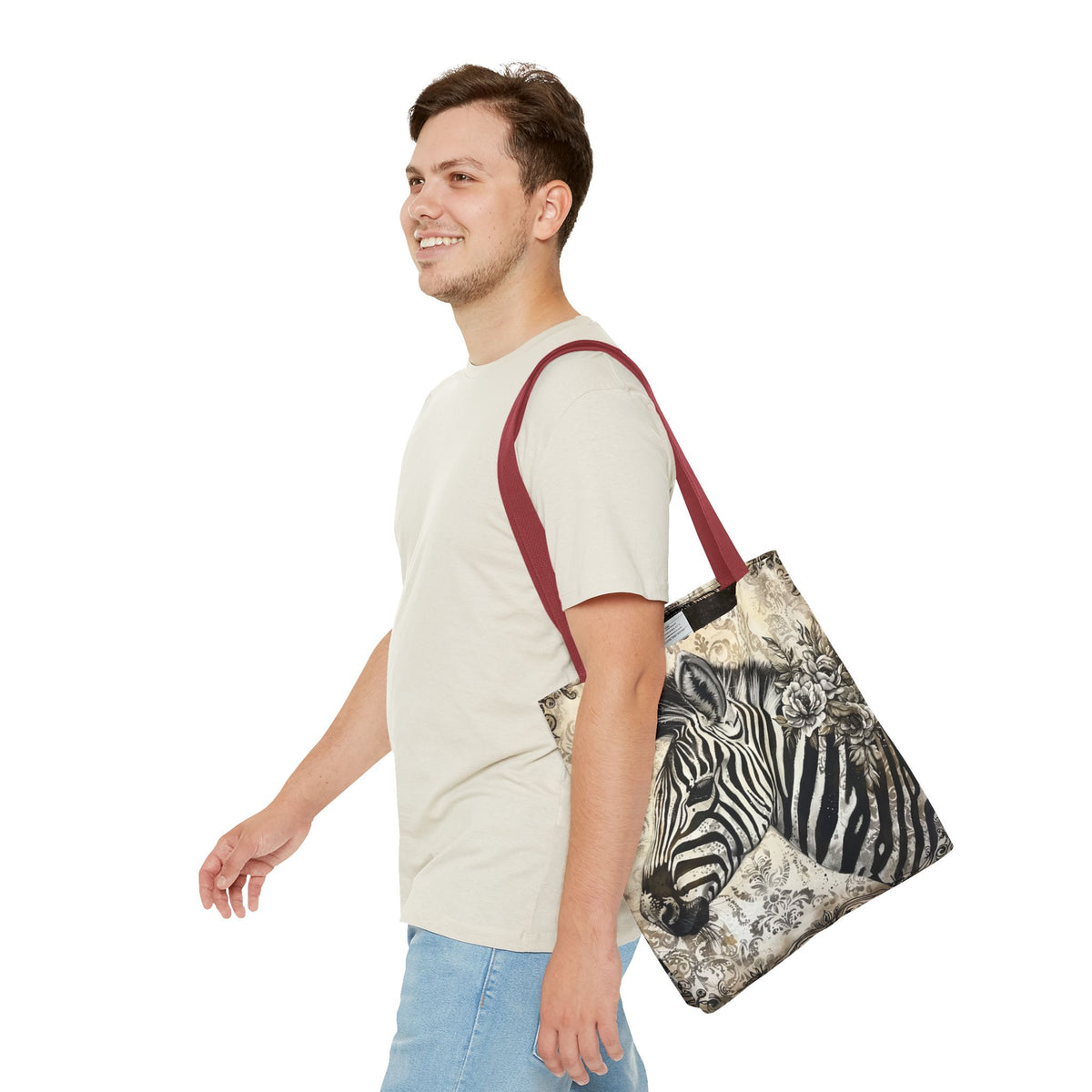 Victorian Style Zebra Tote Bag (AOP)