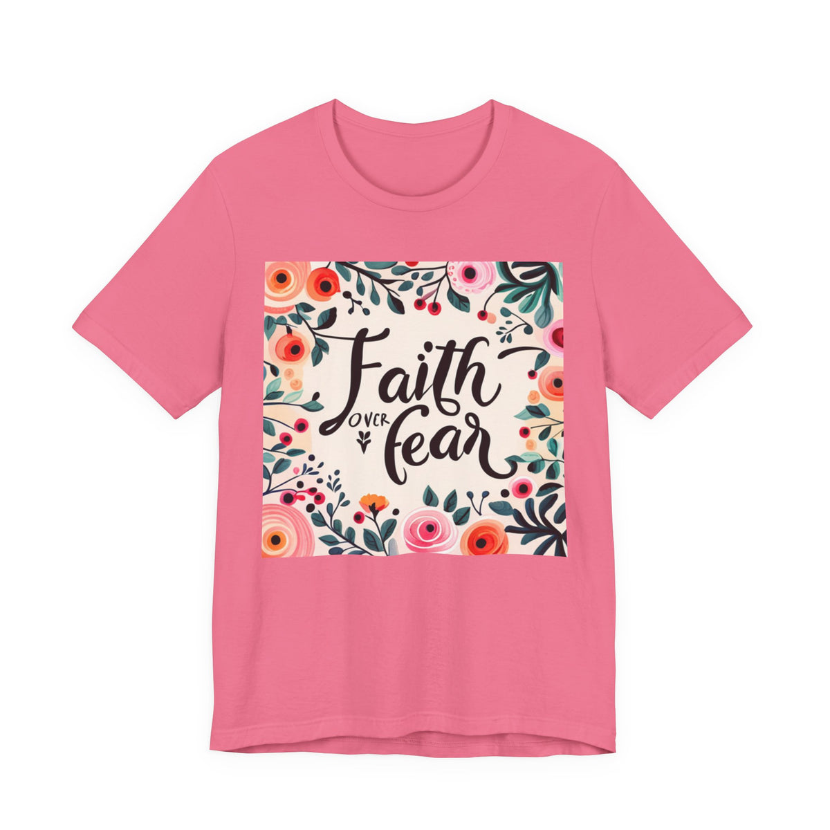 Faith Over Fear Unisex Jersey Short Sleeve Tee - T-Shirt