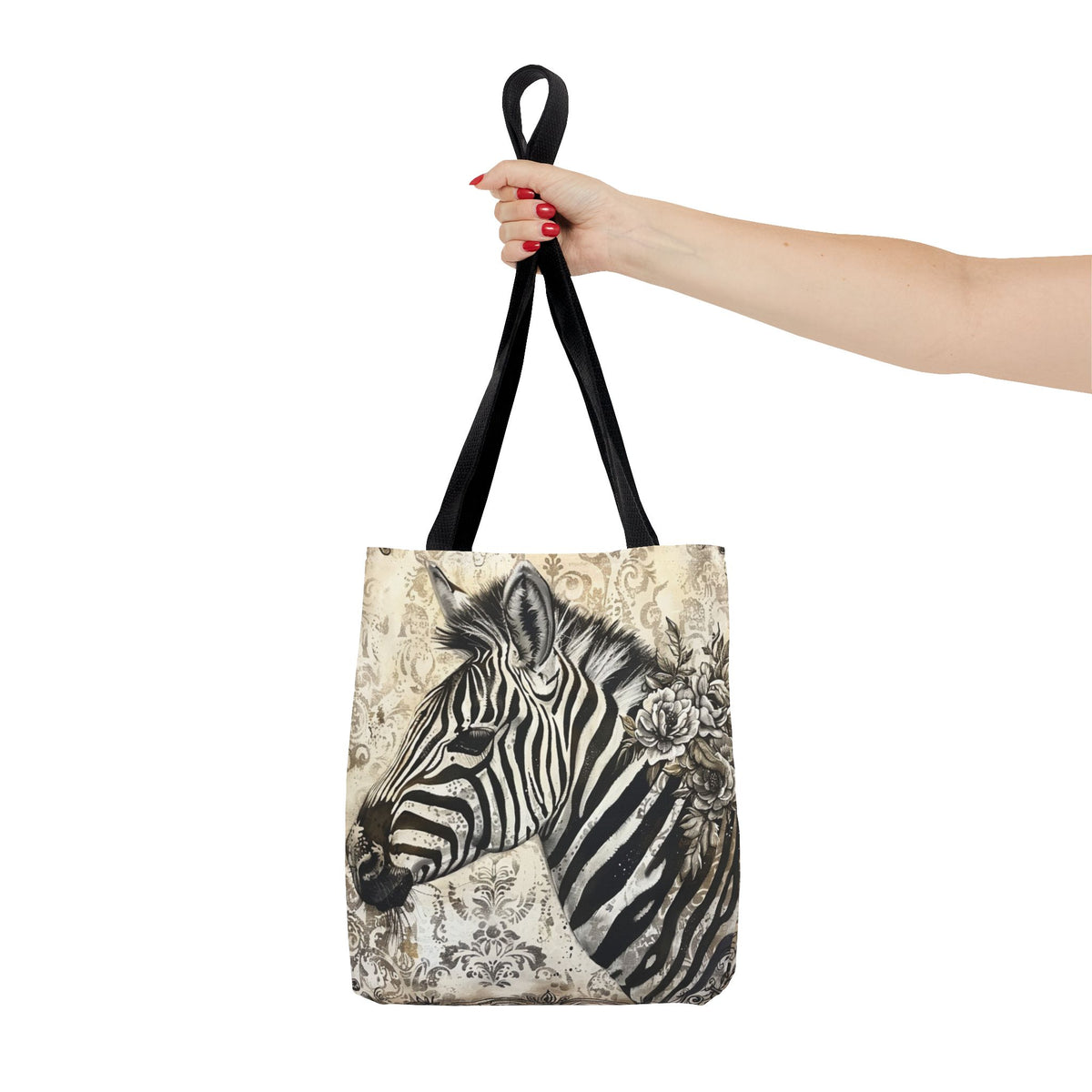 Victorian Style Zebra Tote Bag (AOP)