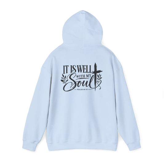 It Is Well With My Soul Christian Cross Hoodie
