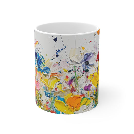 Expressionistic Flowers Mug