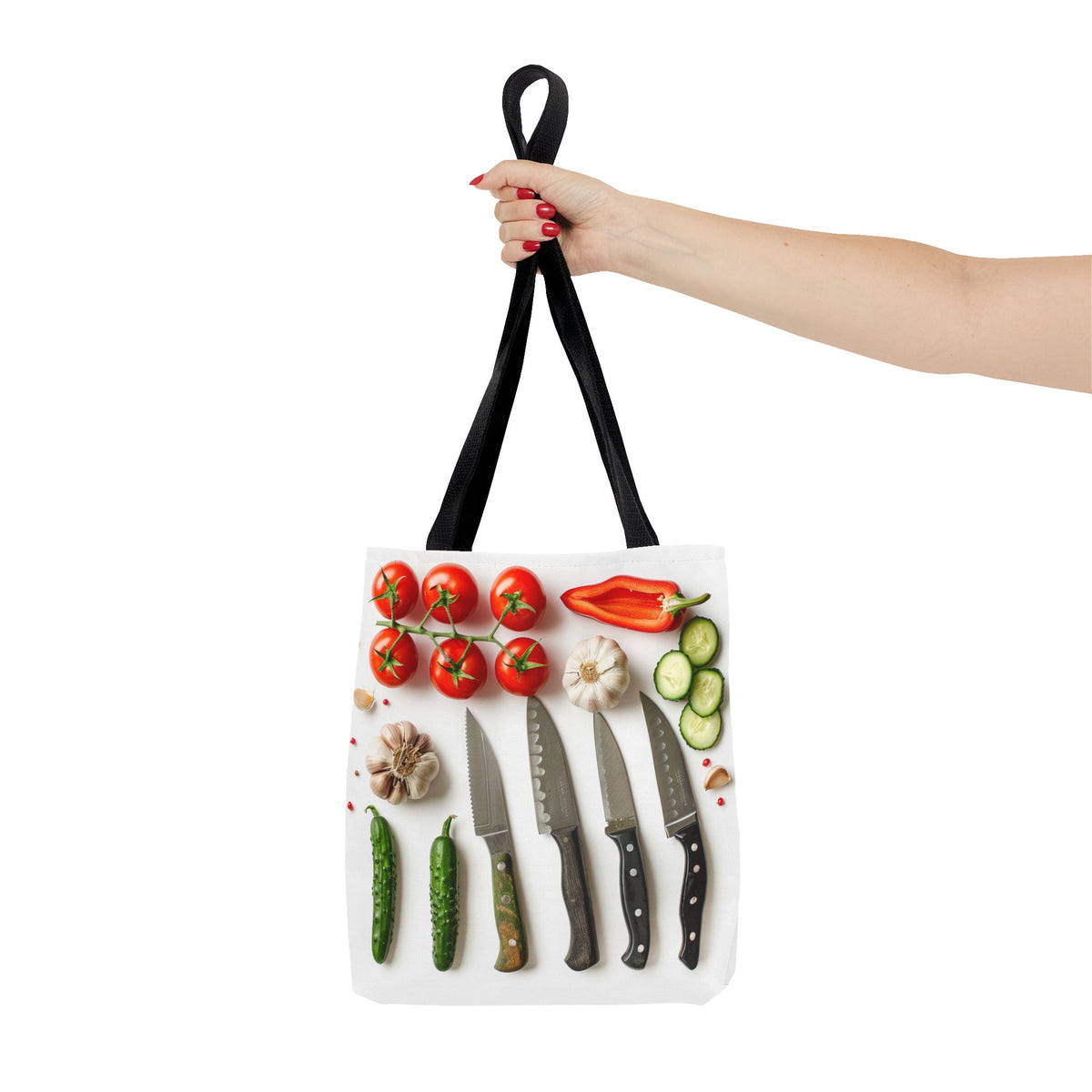 Culinary Tote Bag - Knives and Vegetables