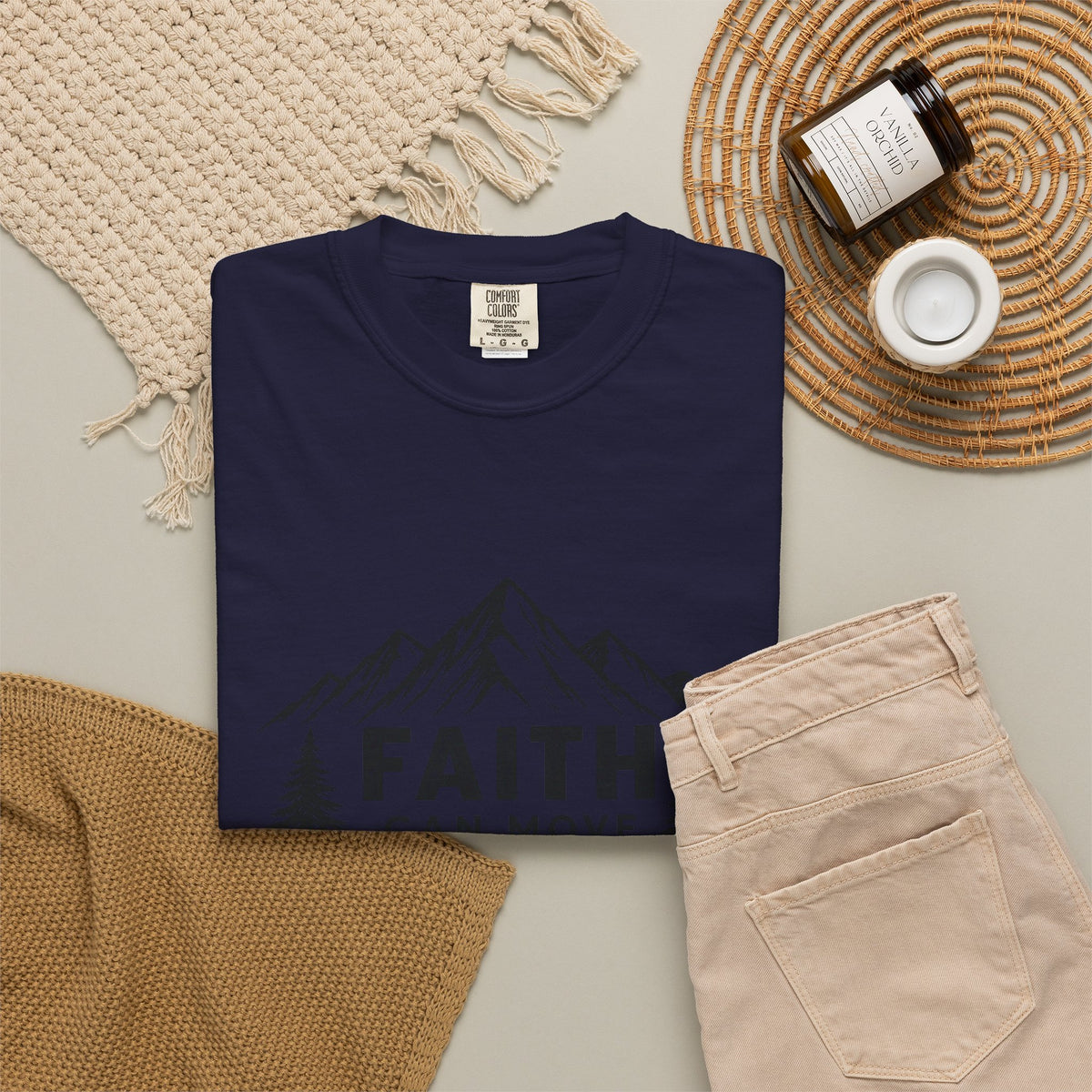 Faith Can Move Mountains T-Shirt — Christian Mountain Graphic Tee