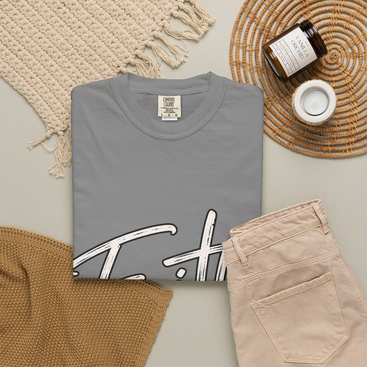 Faith Script T‑Shirt — "With God All Things Are Possible" (Matthew 19:26)