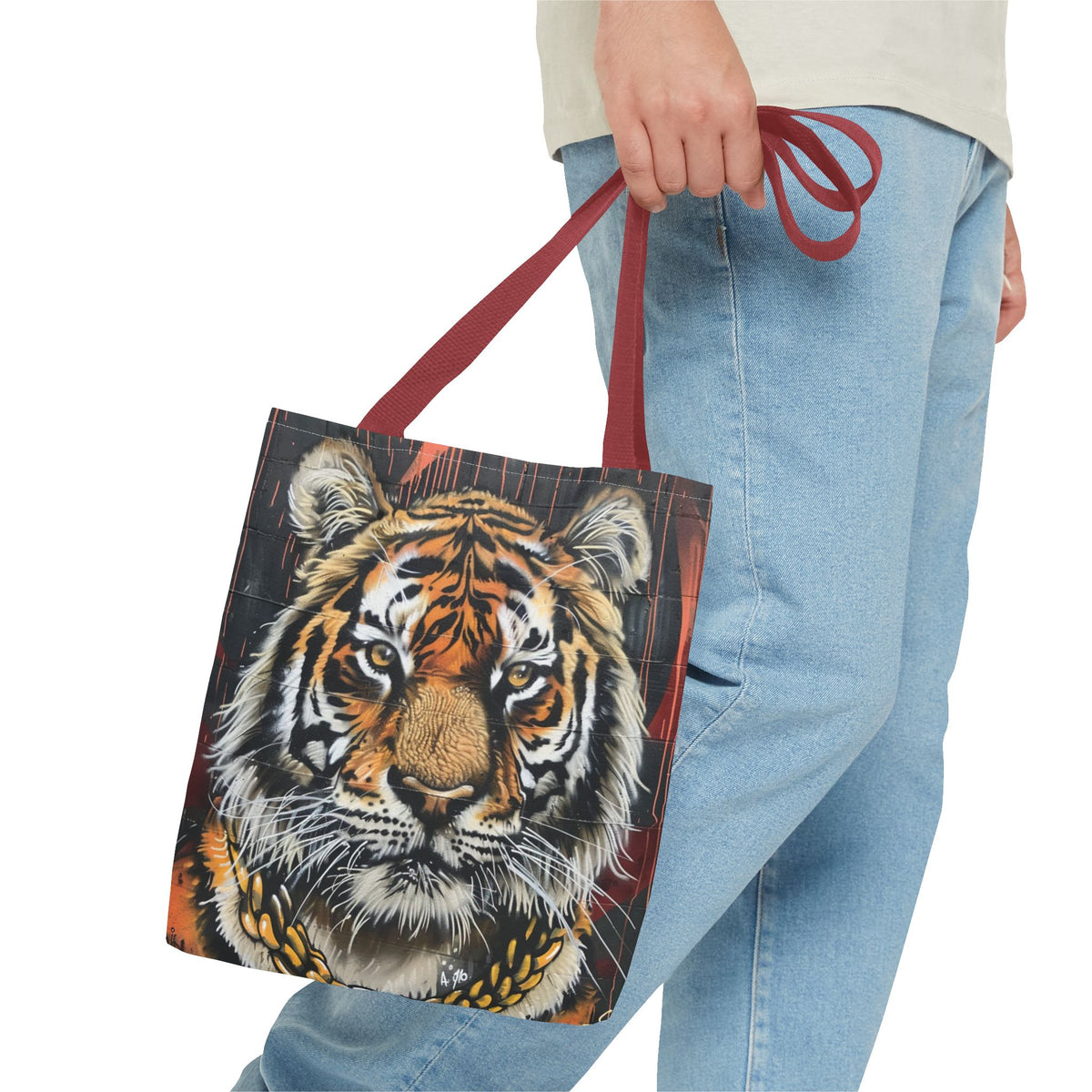 Graffiit Tiger Head  Tote Bag