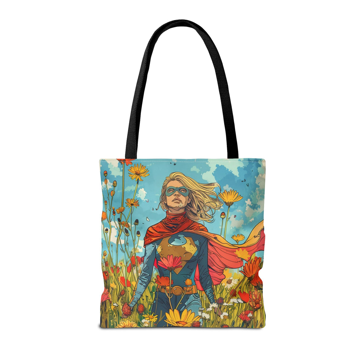 Female Superhero Comic Book Style Tote Bag