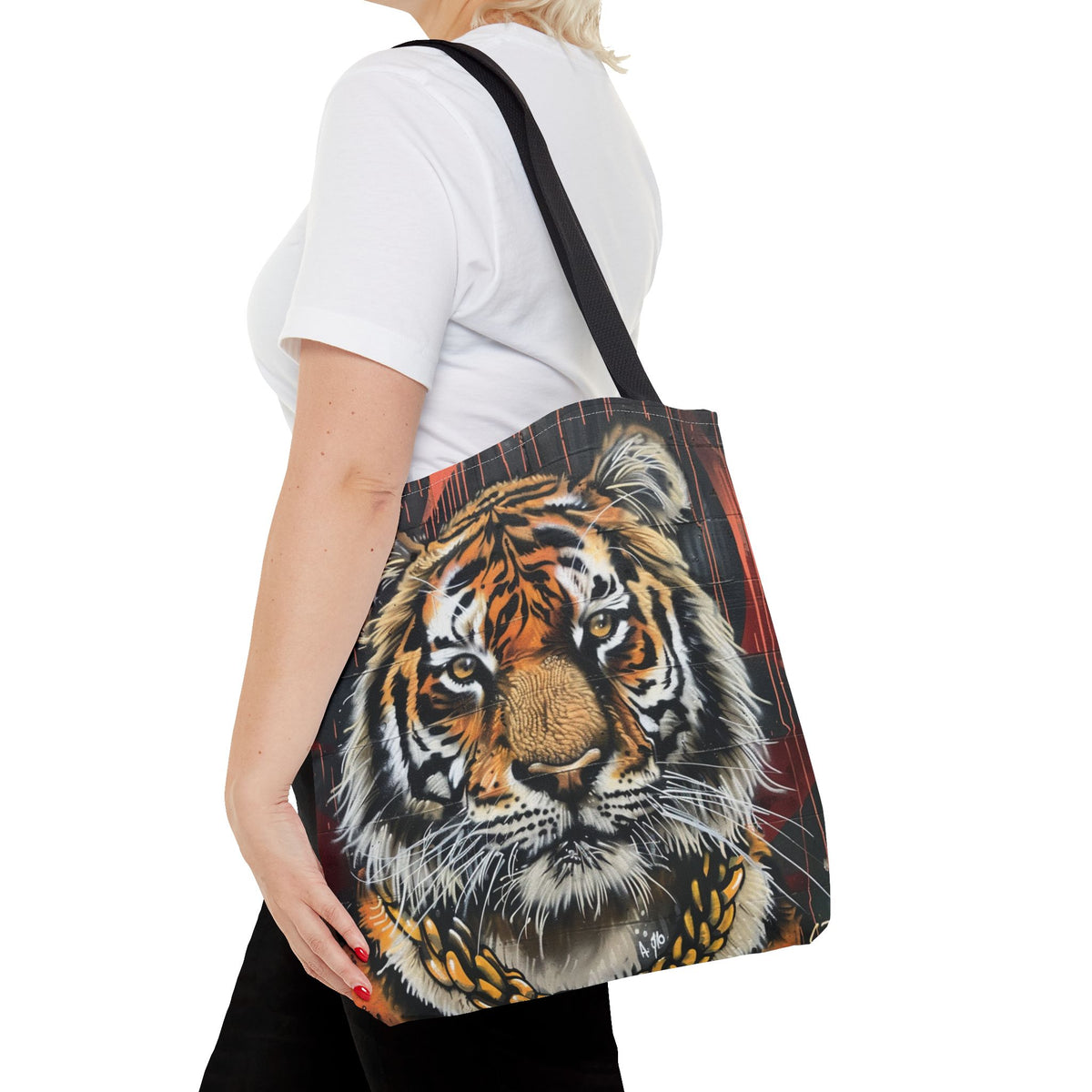 Graffiit Tiger Head  Tote Bag