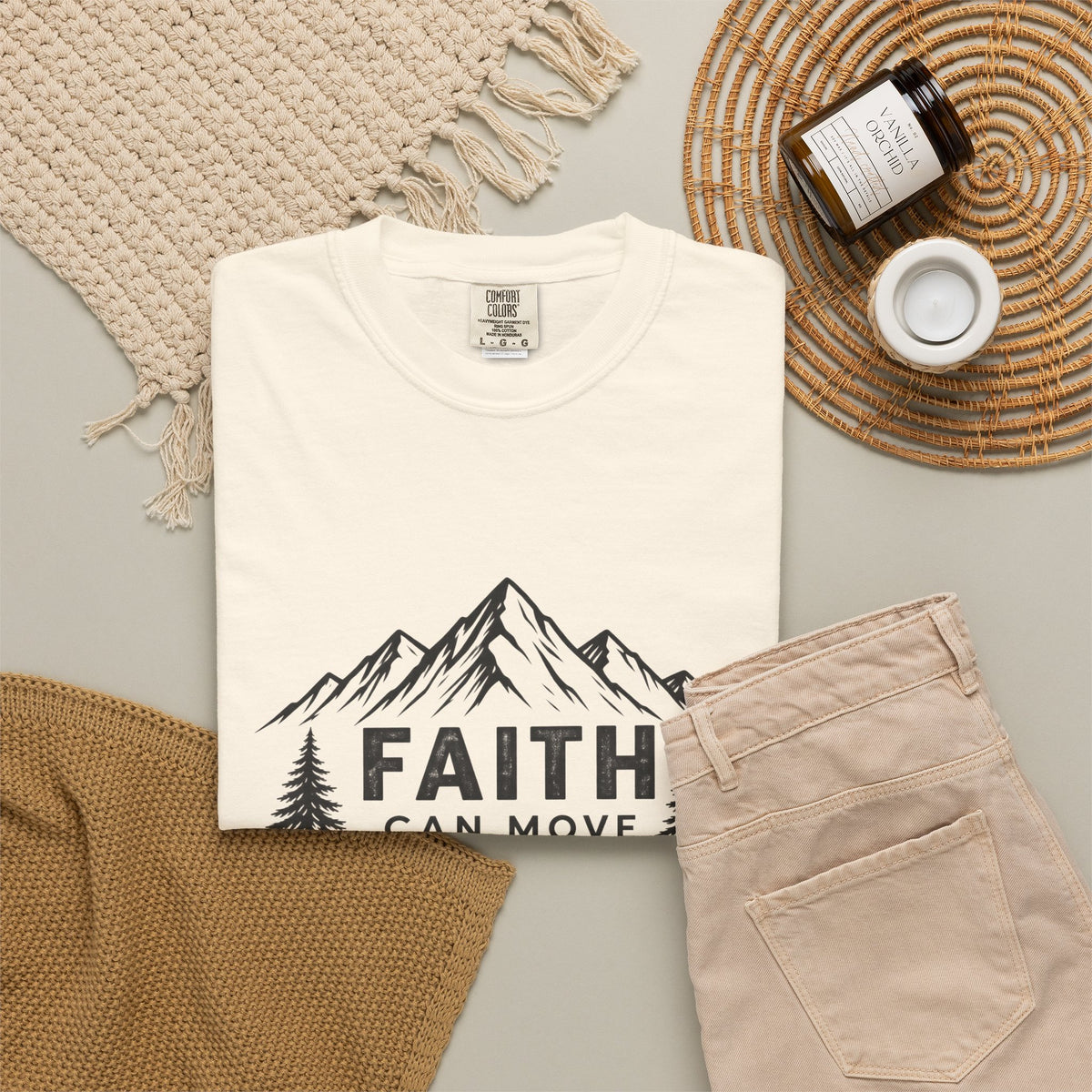 Faith Can Move Mountains T-Shirt — Christian Mountain Graphic Tee