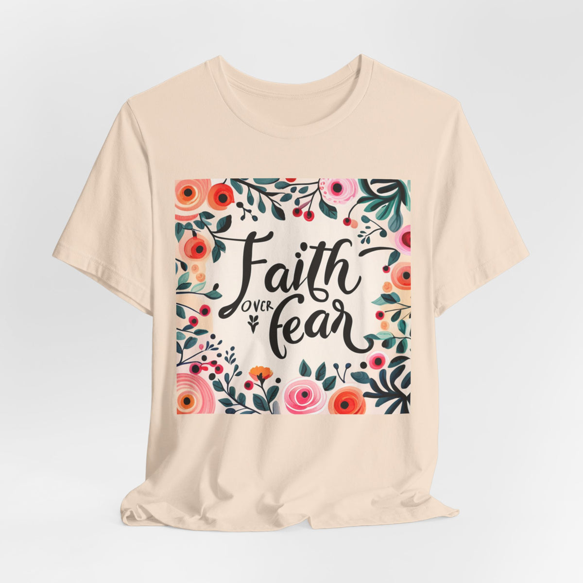 Faith Over Fear Unisex Jersey Short Sleeve Tee - T-Shirt