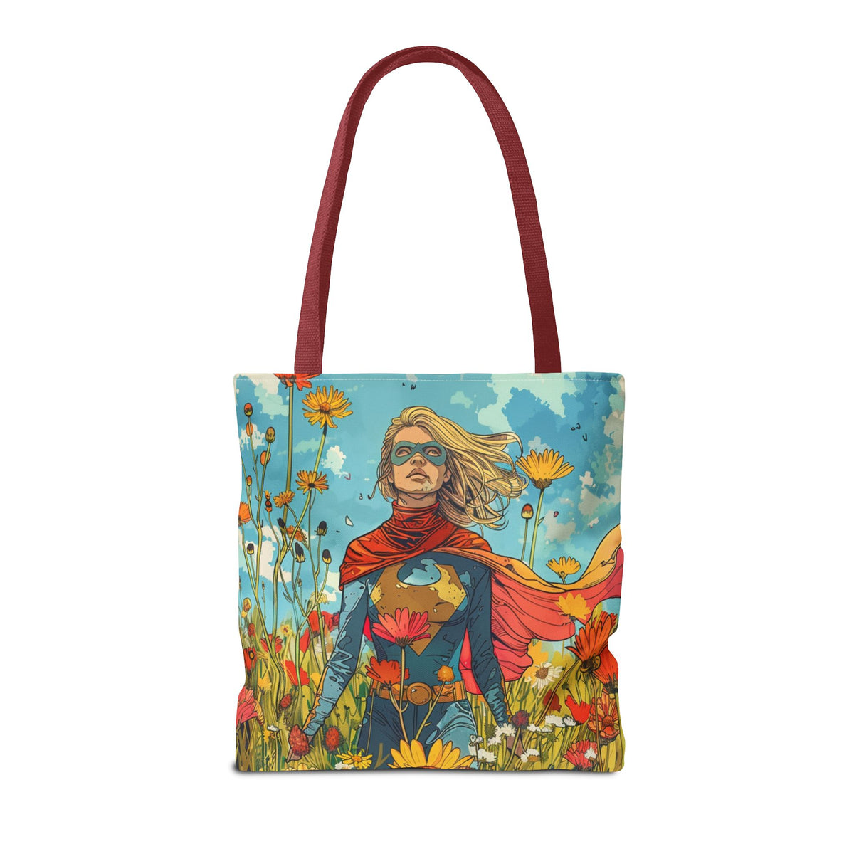 Female Superhero Comic Book Style Tote Bag
