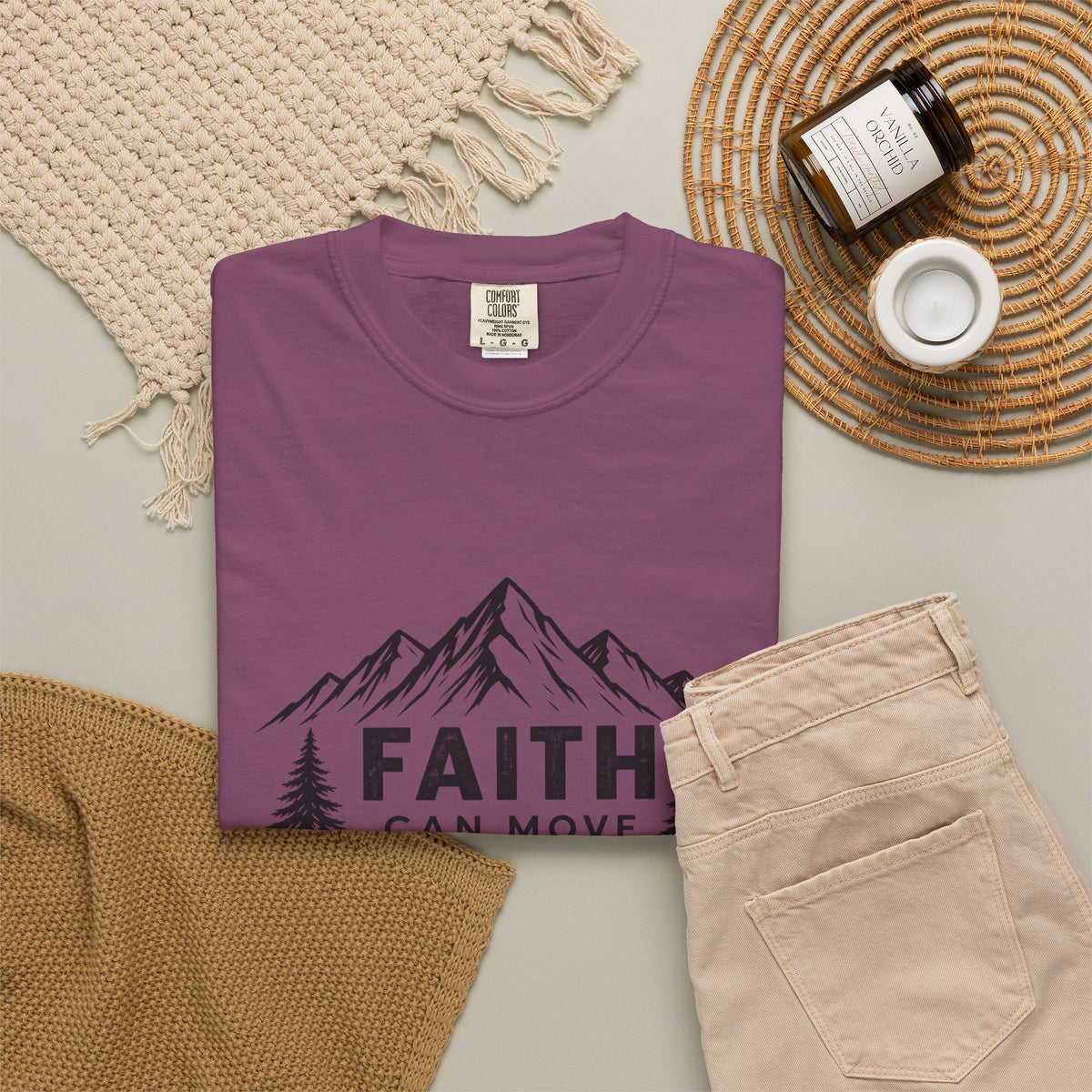 Faith Can Move Mountains T-Shirt — Christian Mountain Graphic Tee
