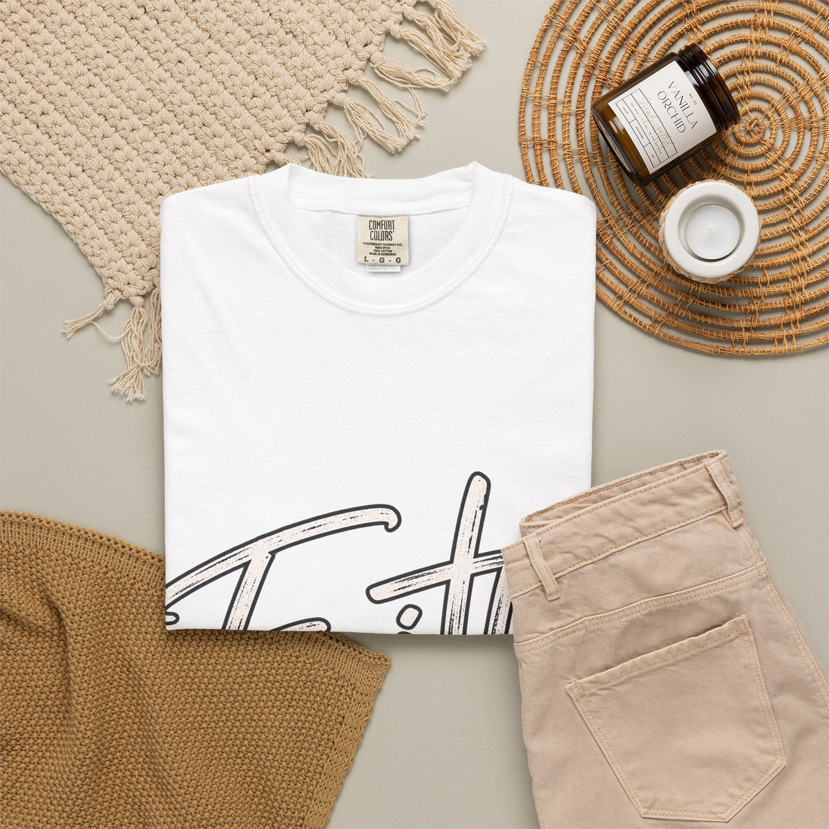 Faith Script T‑Shirt — "With God All Things Are Possible" (Matthew 19:26)