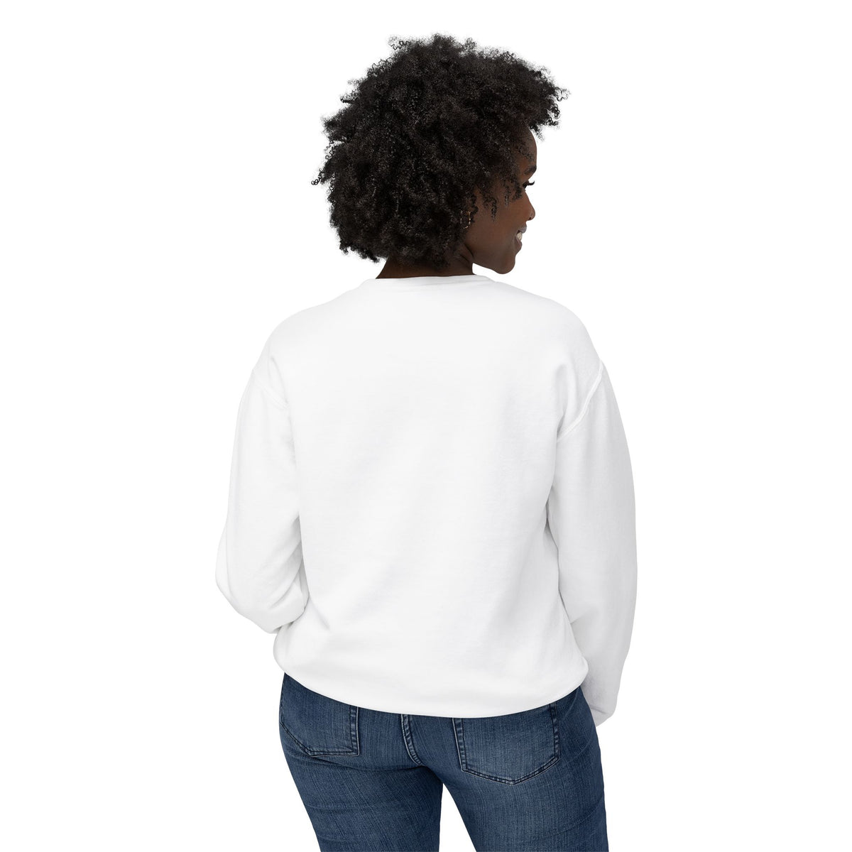 Love Script Crewneck Sweatshirt — Feminine Purple Heart Love Design