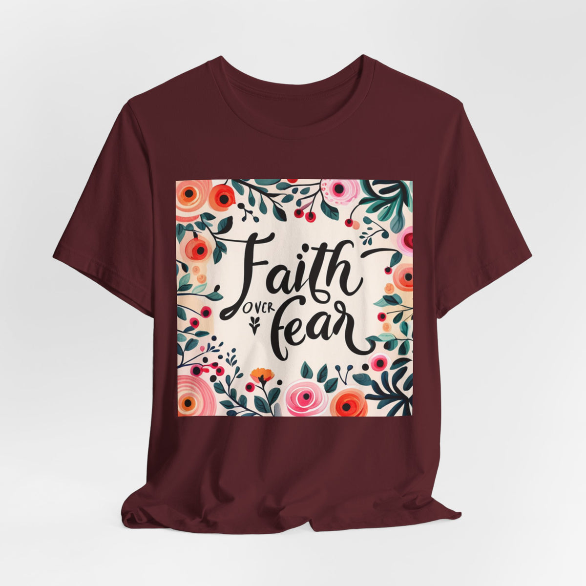 Faith Over Fear Unisex Jersey Short Sleeve Tee - T-Shirt