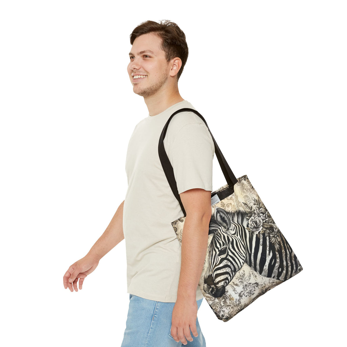 Victorian Style Zebra Tote Bag (AOP)