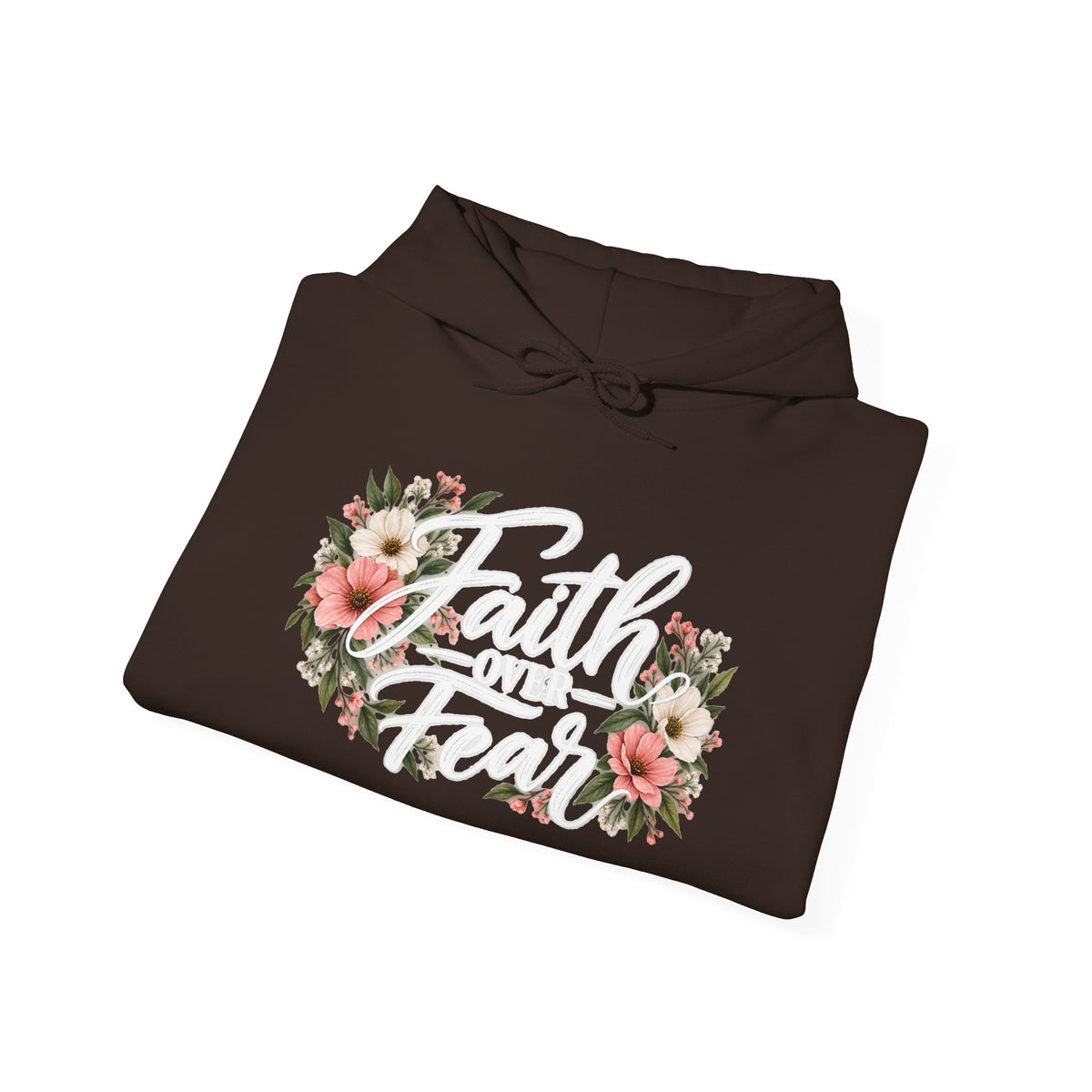 Faith Over Fear Floral Hoodie