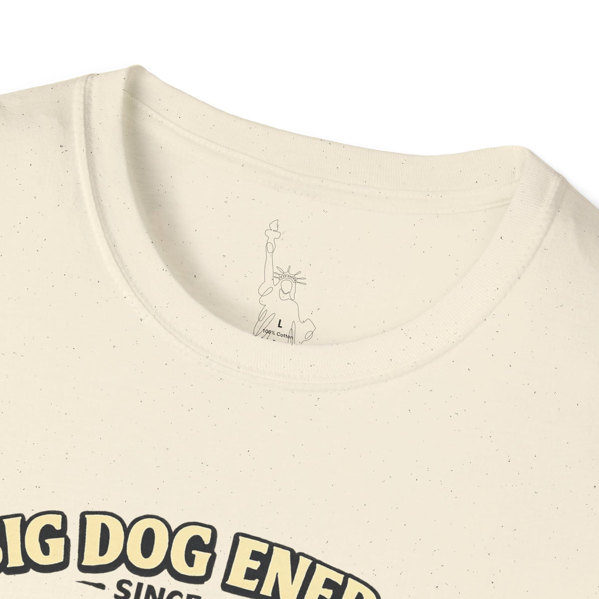 Big Dog Energy graphic T-Shirt | Patriotic American flag dog, 4th of July