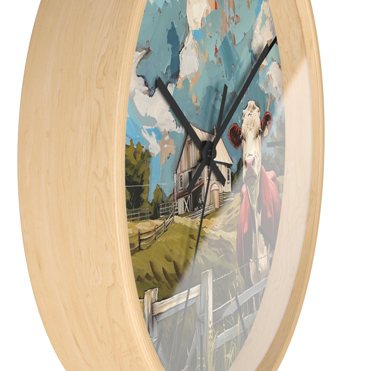 Farmhouse Scene Wall Clock