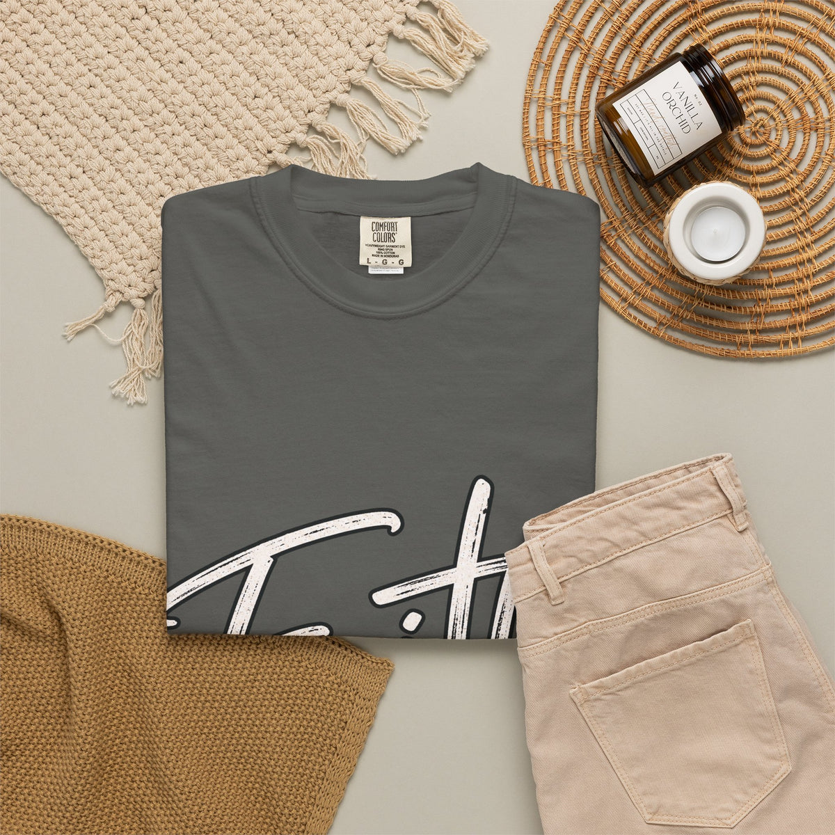 Faith Script T‑Shirt — "With God All Things Are Possible" (Matthew 19:26)