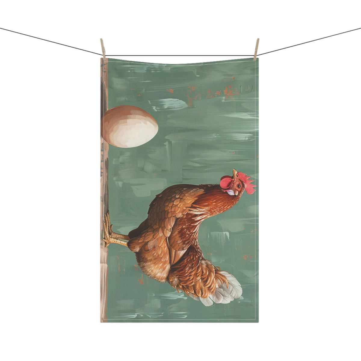 Farmhouse Modern Chicken and an Egg Kitchen Towel