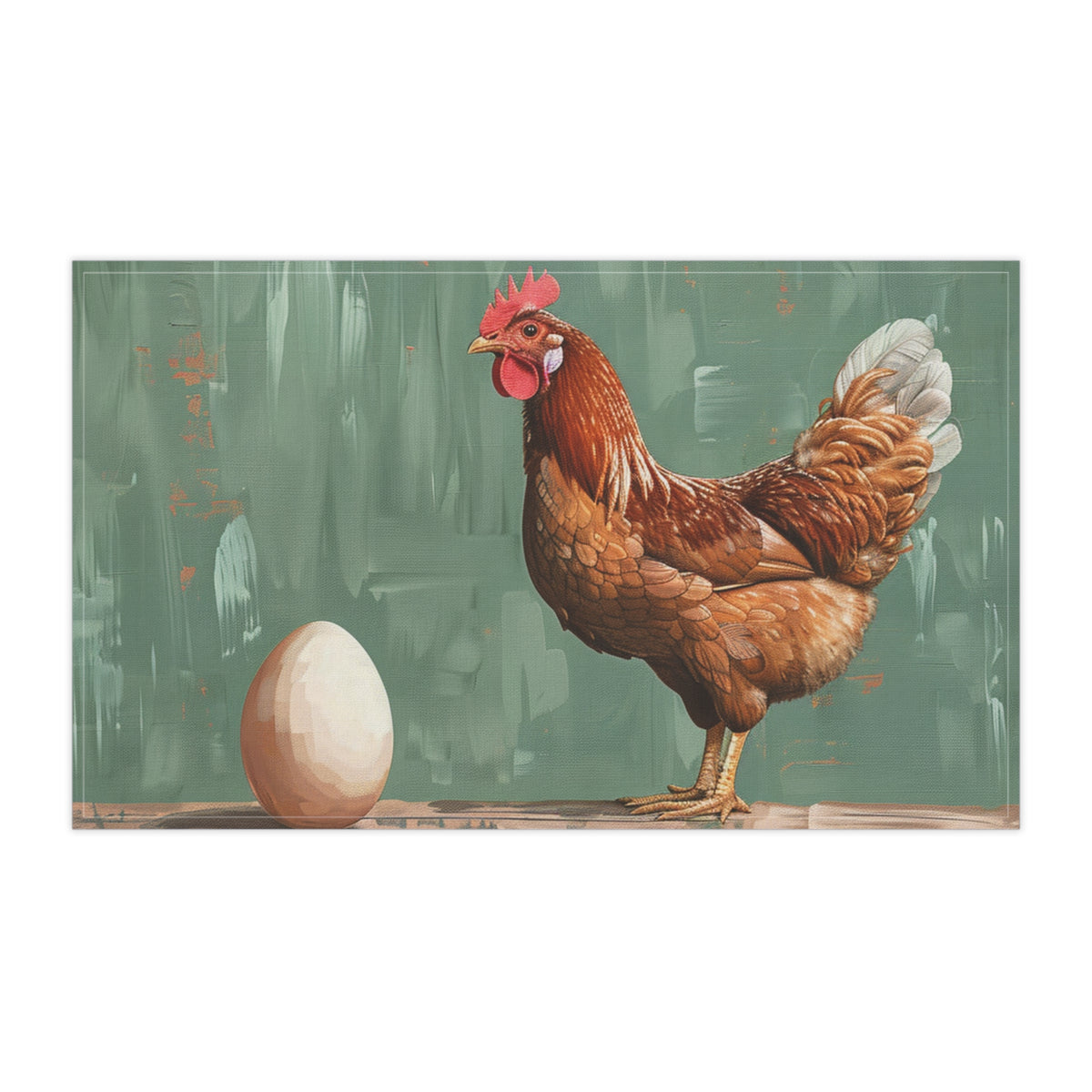 Farmhouse Modern Chicken and an Egg Kitchen Towel