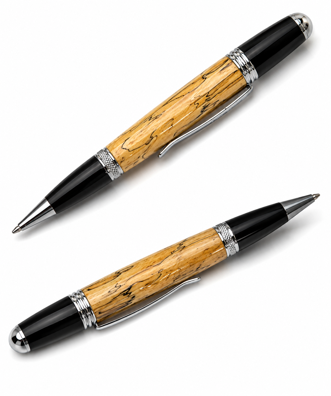 Spalted Maple Ink Pen  Handmade Gift Set by HARZO