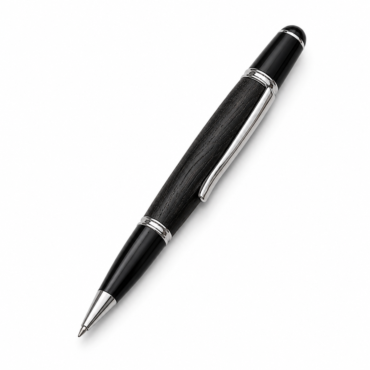 Ancient Bog Oak Pen Gift Set | 4,000-6,000 Year Old English Bog Oak | Luxury Wooden Gift Pen | Executive Desk Pen