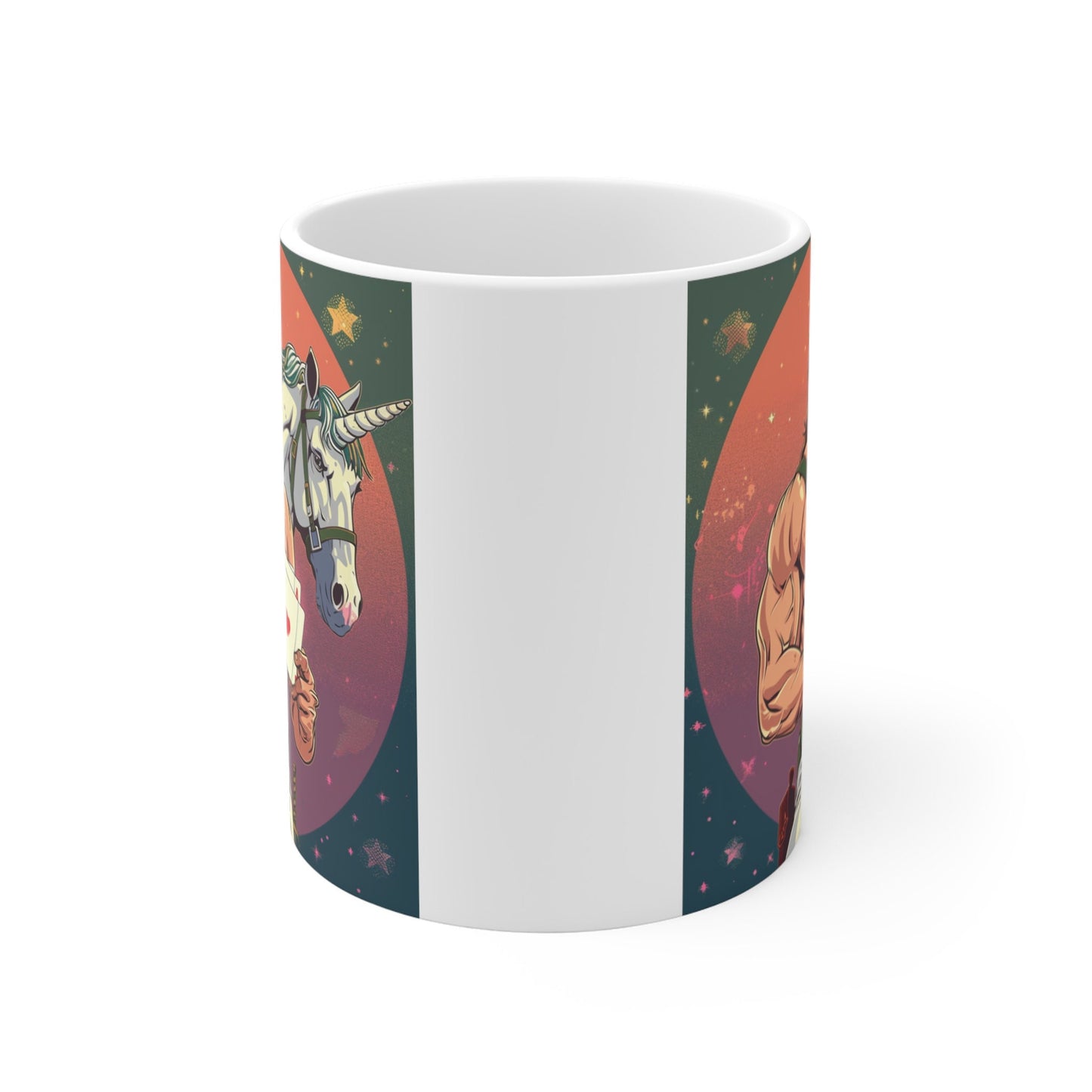 Warrior's Fantasy Mug - Rambo Fantasy - With Unicorn Playing Cards