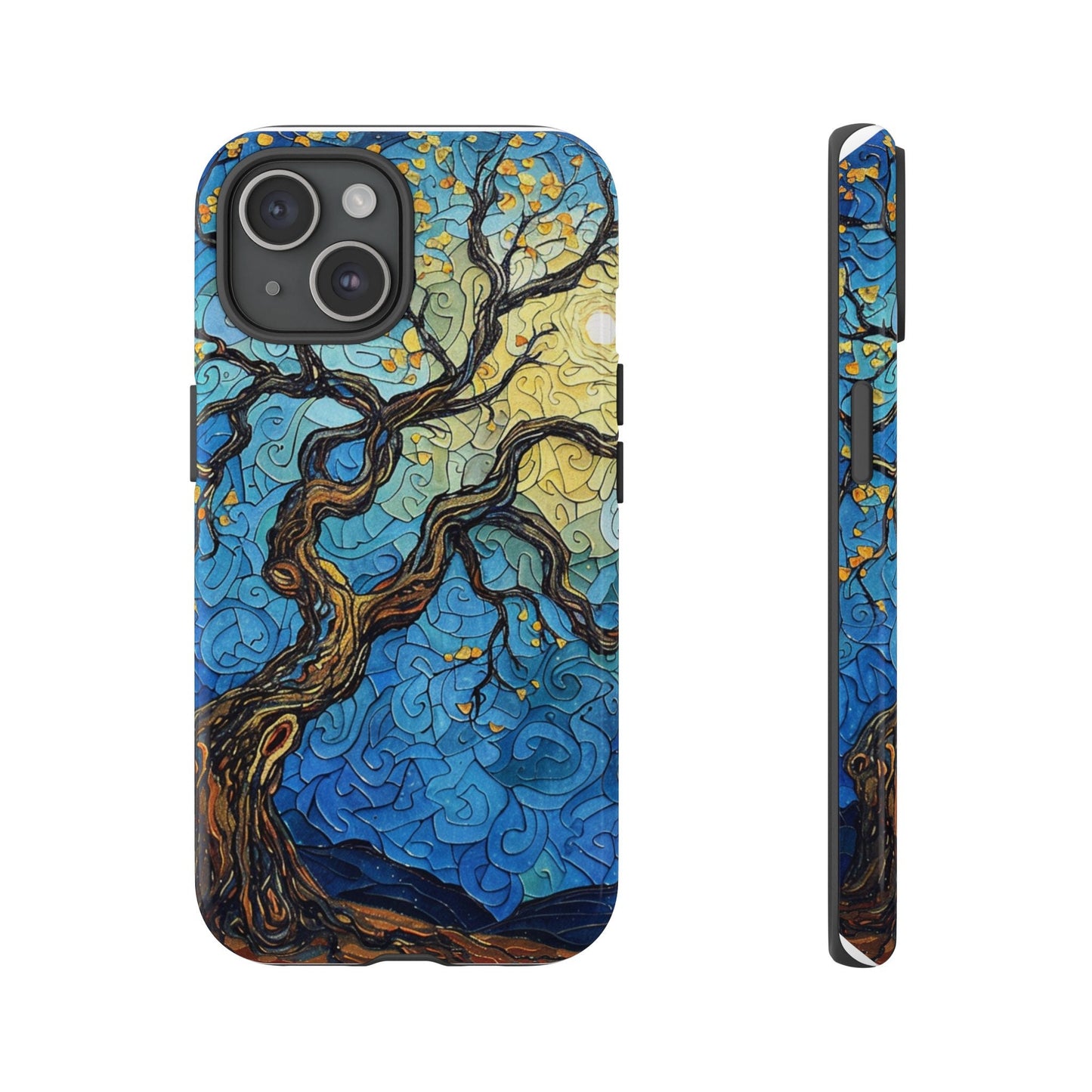 Van Gogh Starry Night Walnut Tree Tough Phone Case