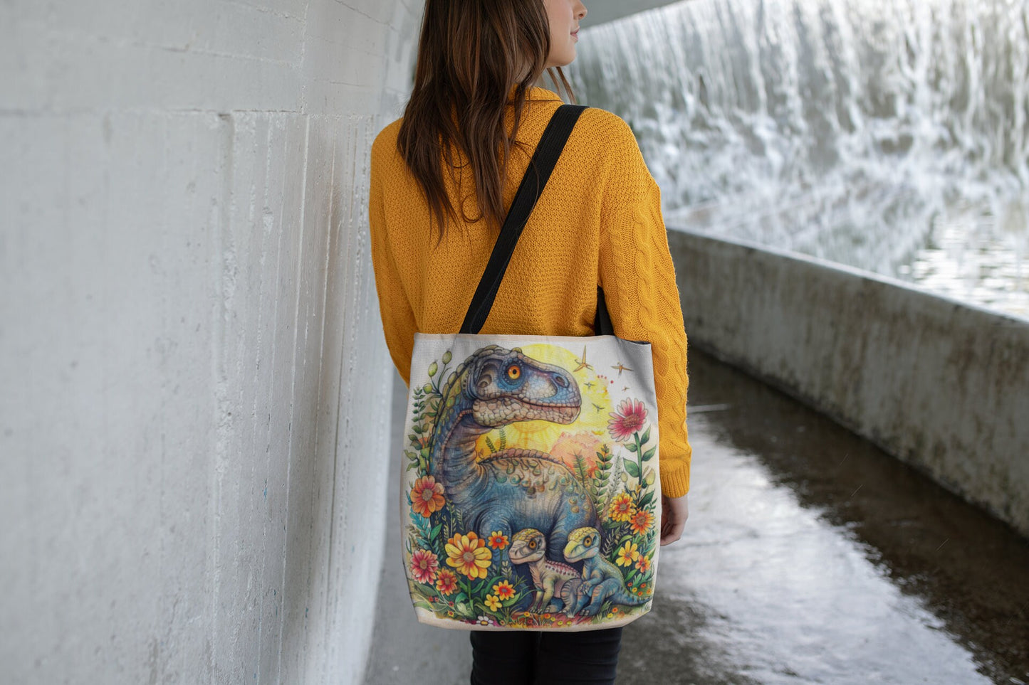 Dinosaur Family Tote Bag