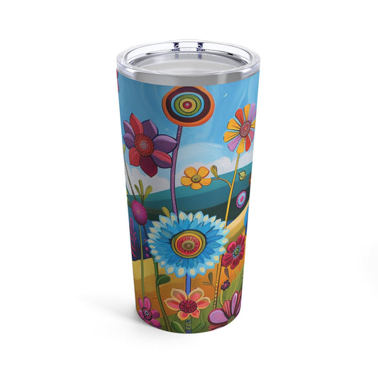 Retro Blooms Tumbler 20oz