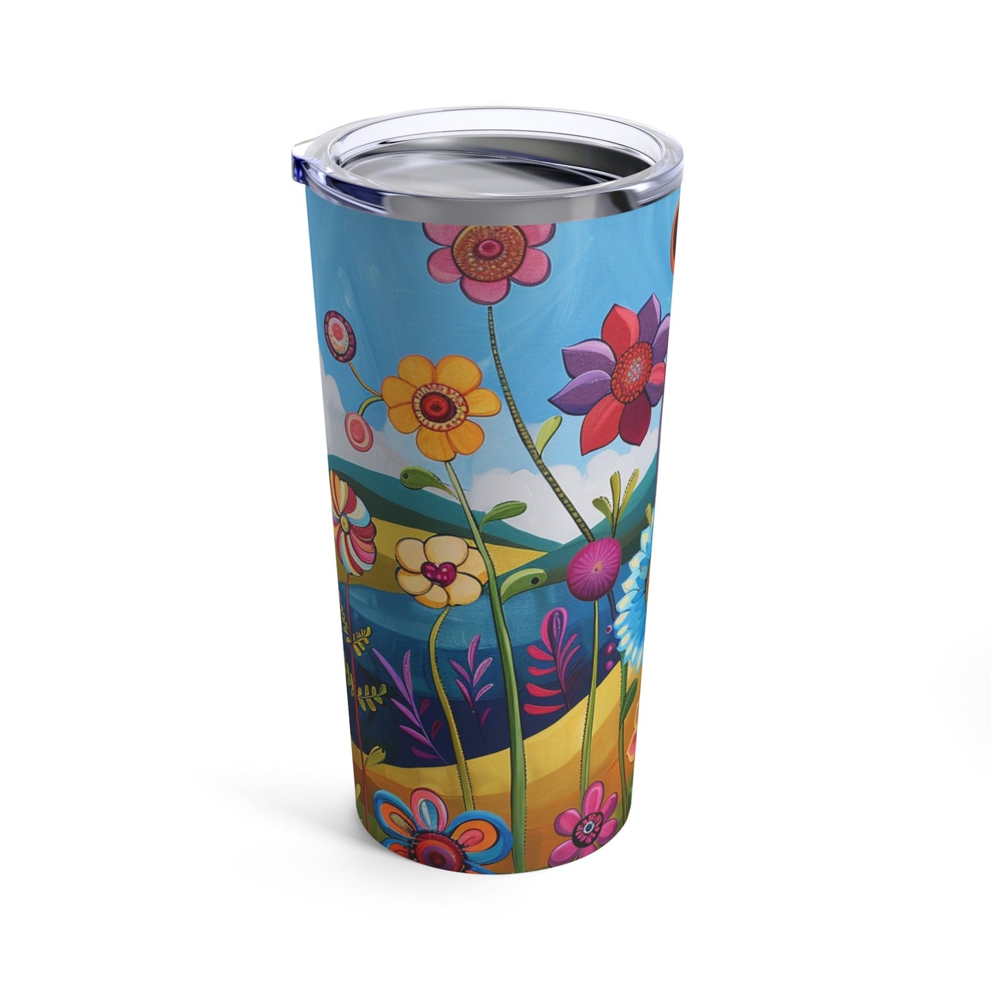 Retro Blooms Tumbler 20oz