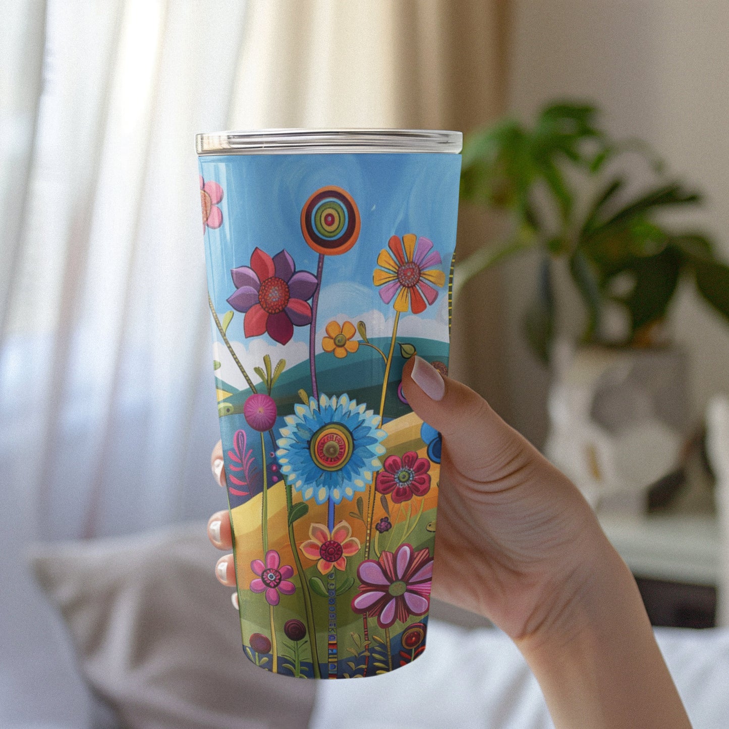 Retro Blooms Tumbler 20oz