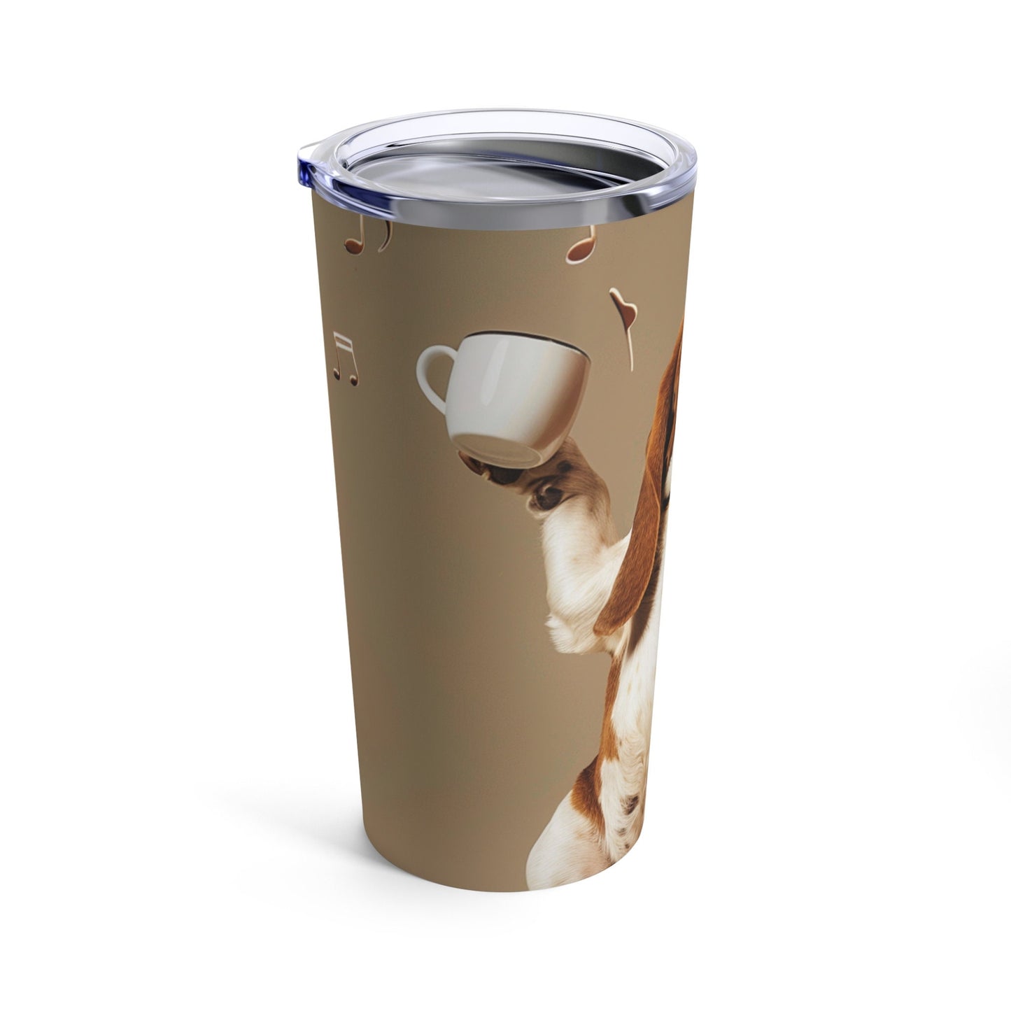 Dancing Basset Hound Tumbler 20oz