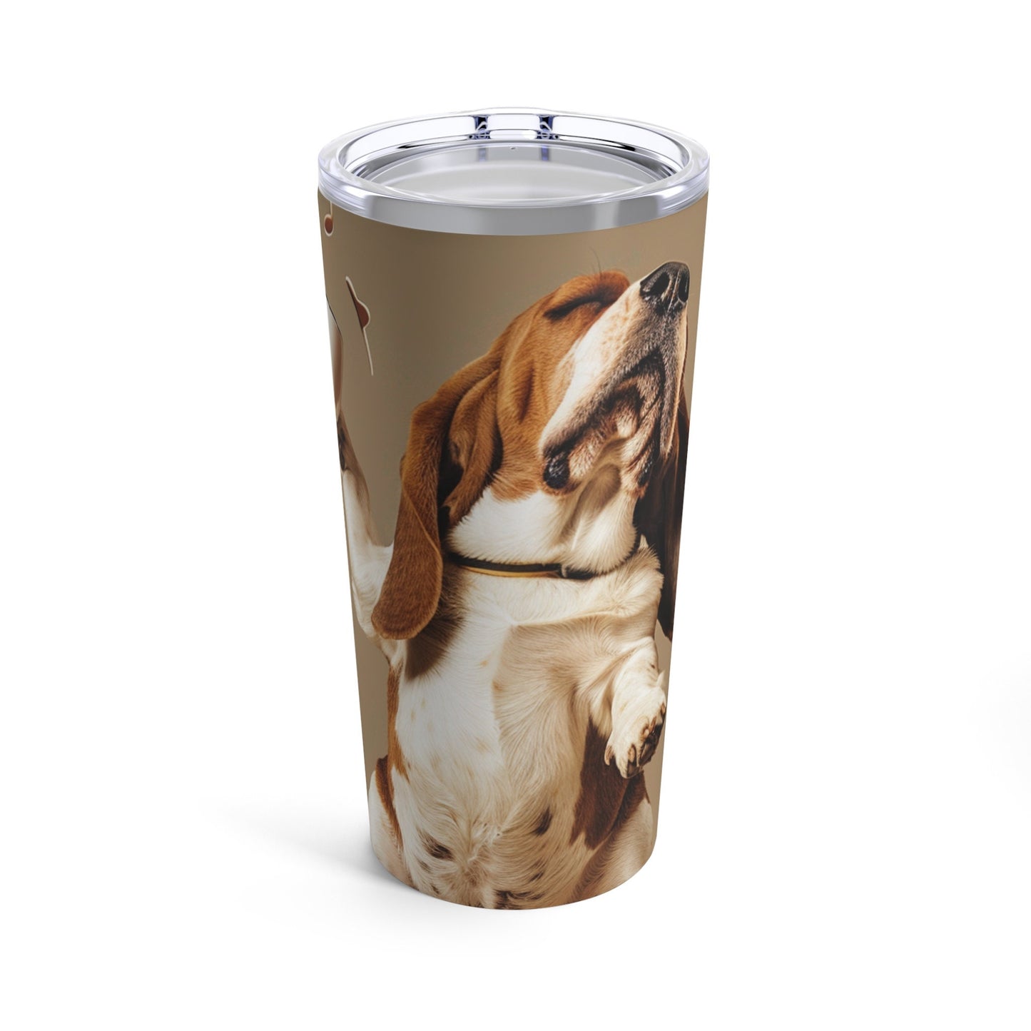 Dancing Basset Hound Tumbler 20oz
