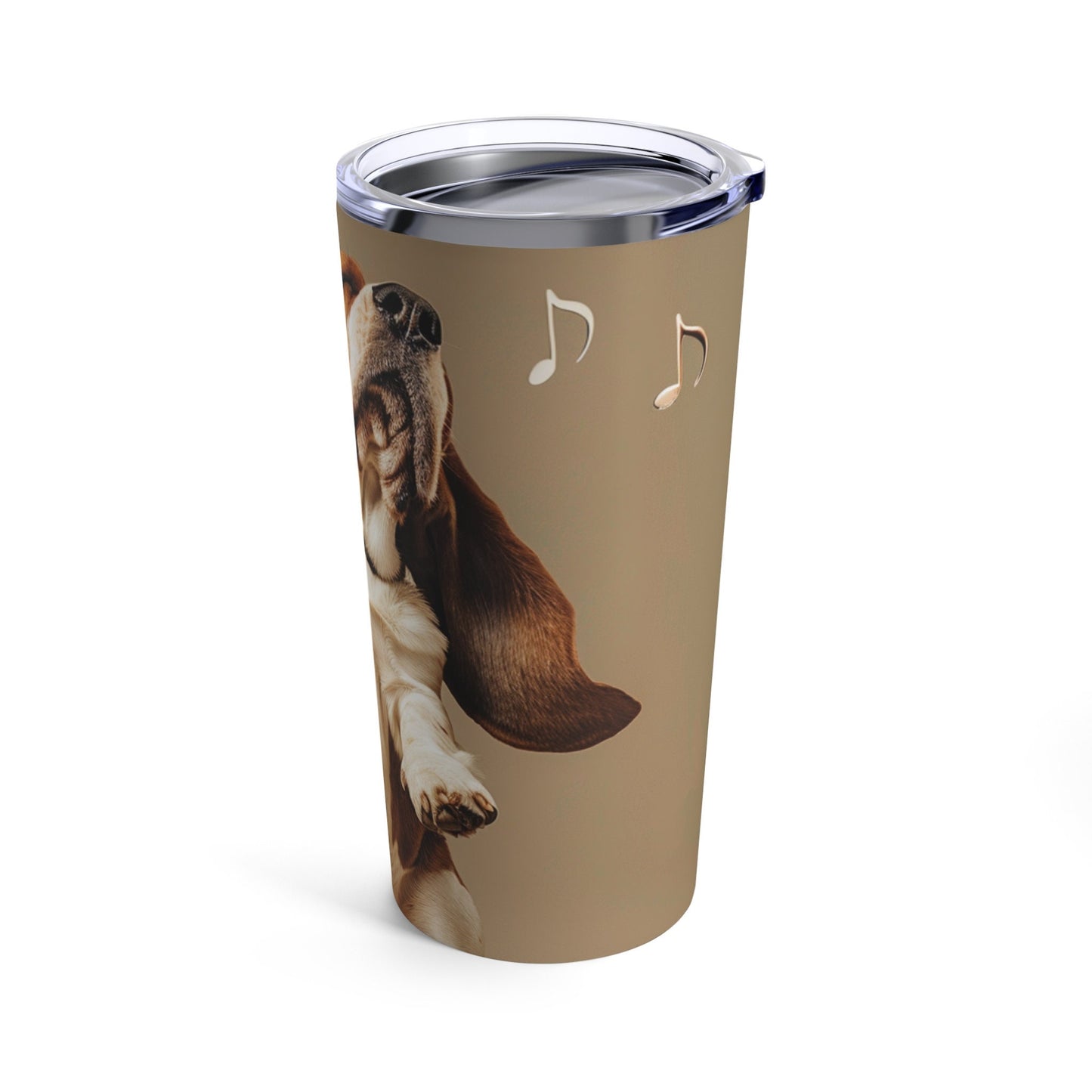 Dancing Basset Hound Tumbler 20oz