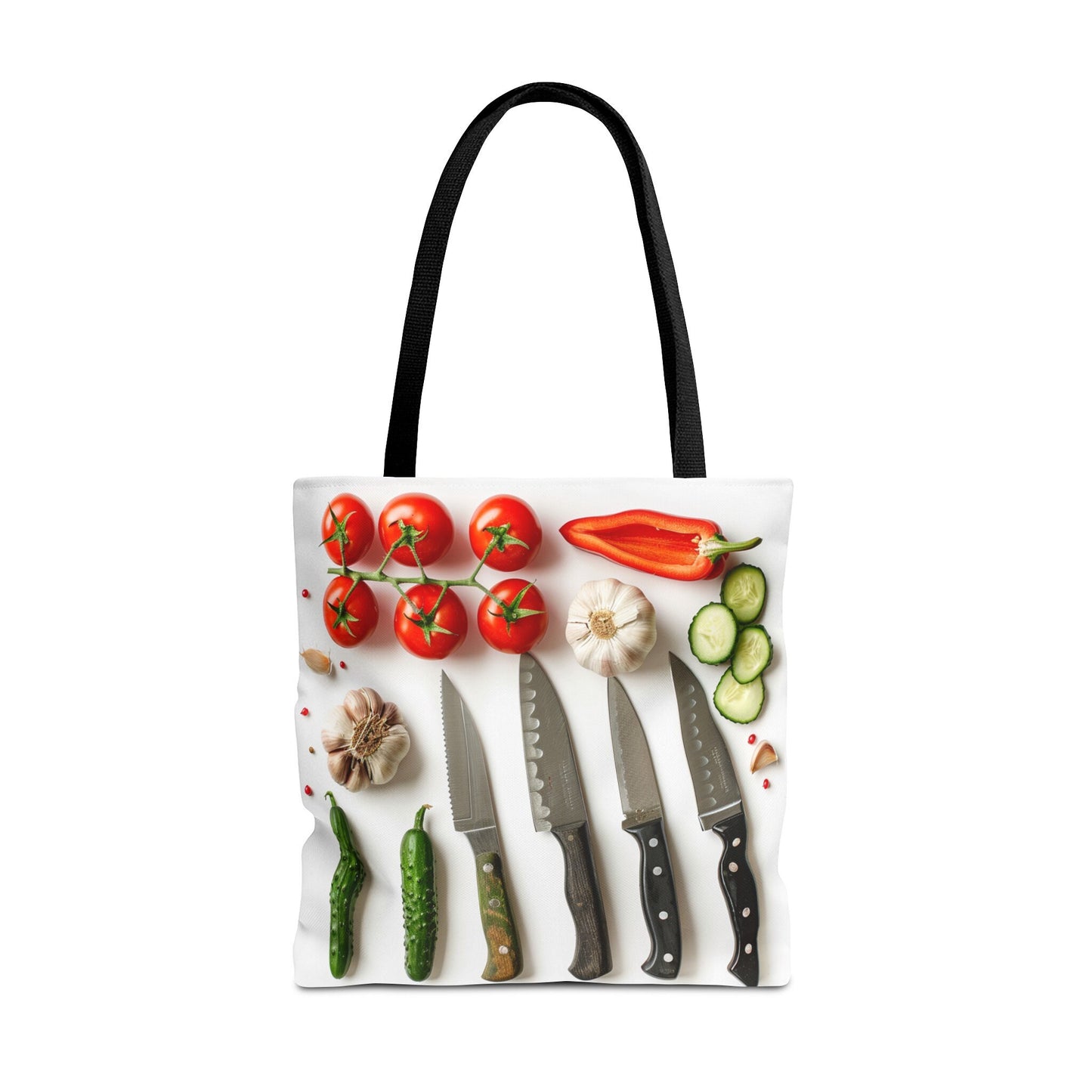 Culinary Tote Bag - Knives and Vegetables