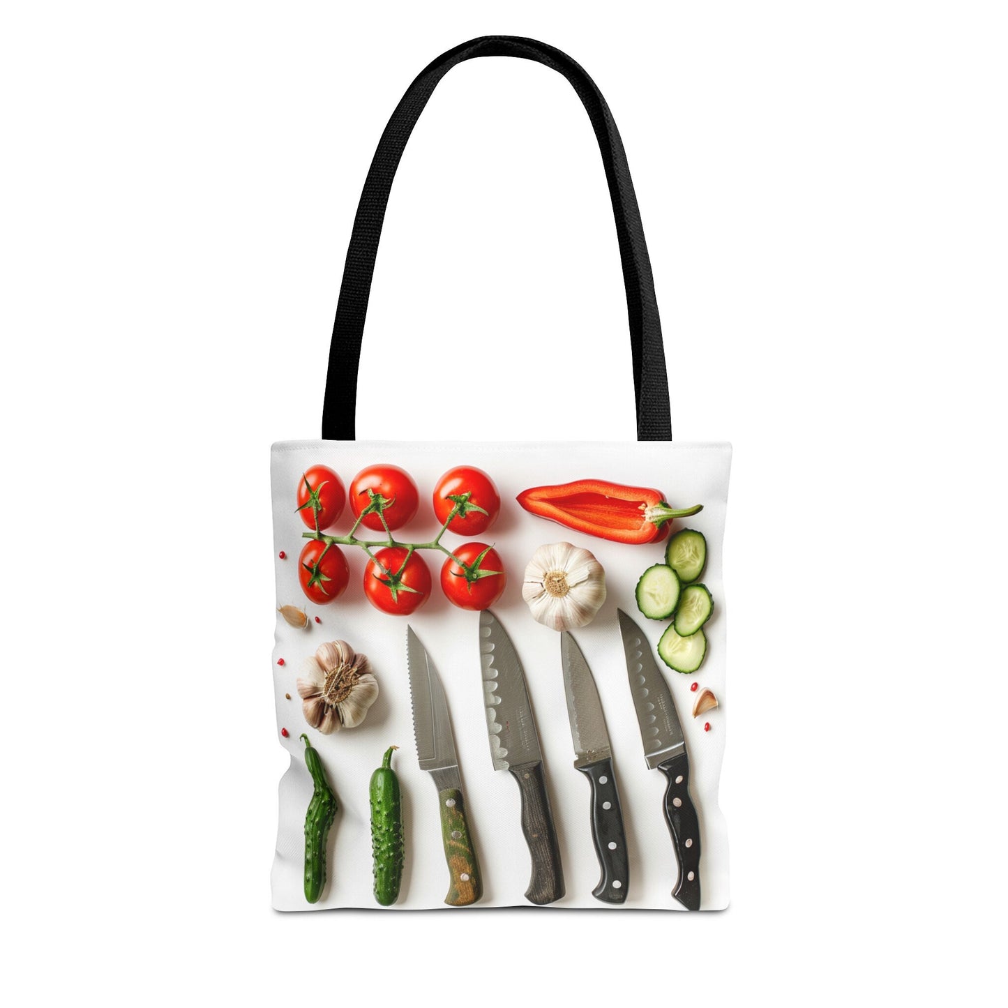 Culinary Tote Bag - Knives and Vegetables