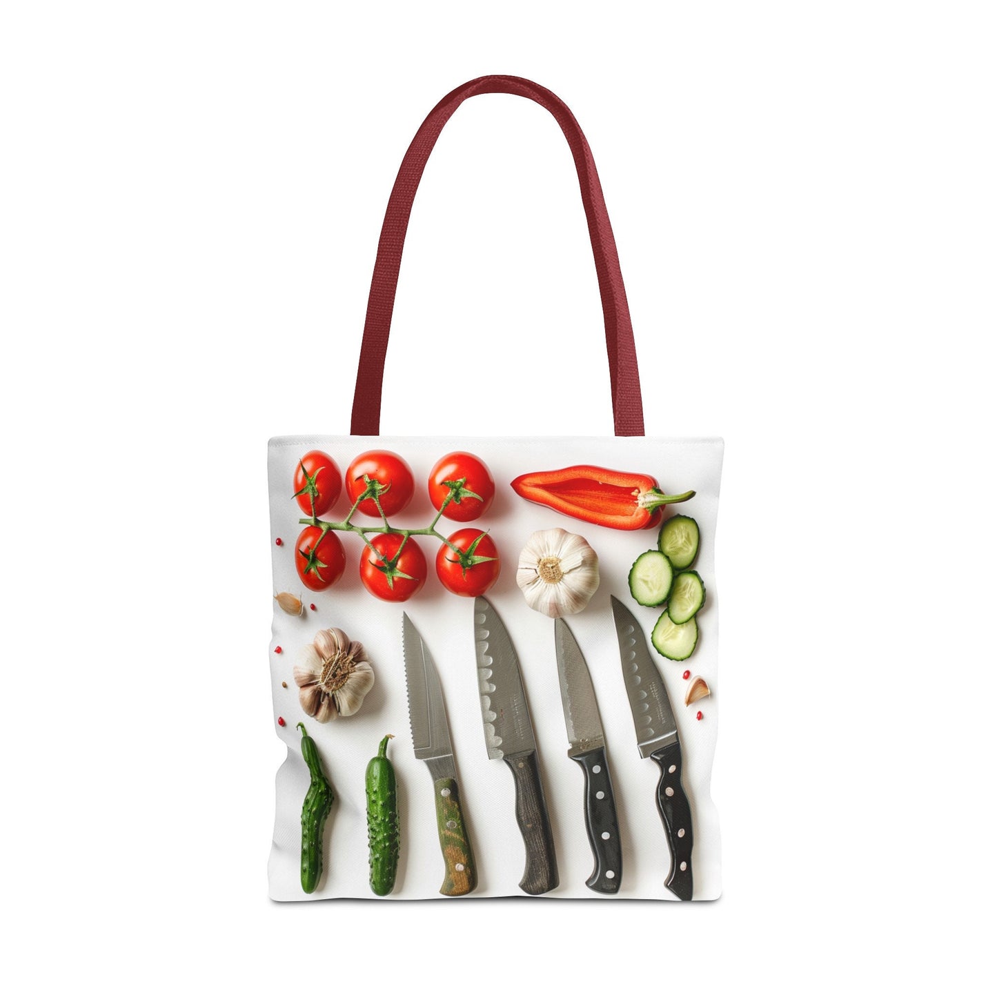 Culinary Tote Bag - Knives and Vegetables
