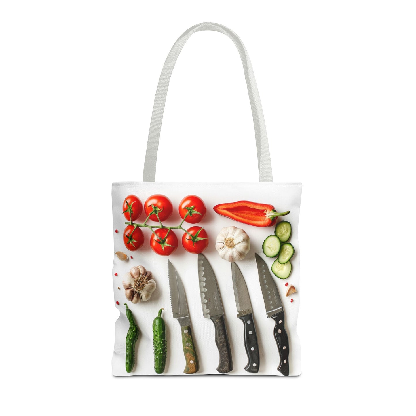 Culinary Tote Bag - Knives and Vegetables